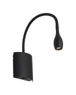 Lund LED Wall Light Black - LUND1WLEDBLK