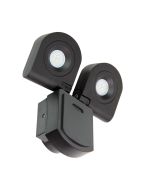 CURO TWIN LED Outdoor FLOOD LIGHT 4000K BLACK - LW7452BK