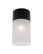 Mercator Lighting Anna DIY Batten Fix shade Matt Frosted Glass with Matt Black MA1071BLK