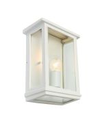 Madrid Large White Exterior Wall Light - MAD1ELGWHT