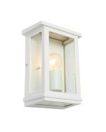 Madrid Small White Exterior Wall Light - MAD1ESMWHT