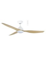 Avoca DC 48" Smart WIFI Ceiling fan with Dimmable CCT LED Light in White with Oak Blade MADC1233WOR