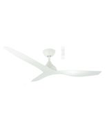 MADC133WWR Avoca DC 1320mm 3 ABS Blade WIFI & Remote Control Ceiling Fan Only Matt White