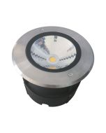 Magneto 18W 24V Round LED Flood Light Stainless Steel / White - 21098	