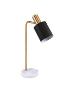 MARISOL-DL MARBLE S/BRASS D/LAMP 1XE14 240V BLACK 22522