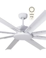 Martec White Albatross Mini 65″ DC Ceiling Fan With Remote - MAF168WR