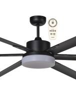 Albatross 72″ DC Ceiling Fan With 24W LED Light and Remote Matt Black MAFML3MR Martec