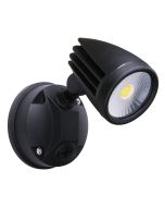 Fortress II 15W LED Single Exterior Security Light Matt Black / Tri-Colour - MLXF3451M