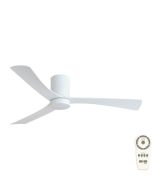 MMDC1333WSR, Black Martec Metro 52", DC Low Profile Ceiling Fan with 15W CCT Dimmable Light and Remote  