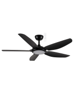 Esprit DC 52" Smart WIFI Ceiling Fan with Dimmable CCT LED Light Matt Black MDCE1353M