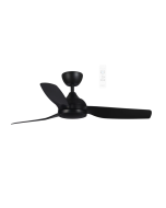 Daytona DC 52' IP55 Smart WIFI Ceiling Fan Matt Black MDDC133M