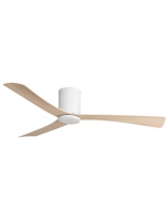 MMDC133WOR Metro Close to Ceiling 3 ABS Blade 1320mm Hugger DC Remote Control Ceiling Fan In White/Oak