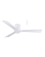 Fresno Close to Ceiling 52" Hugger Smart WIFI Ceiling Fan with Dimmable CCT LED Light Matt White MFDC1333W