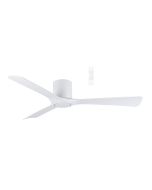 MFDC133W Fresno DC Close to Ceiling 3 ABS Blade 1320mm Hugger WIFI & Remote Control Ceiling Fan Matt White