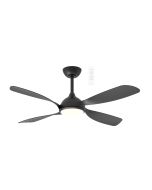 Hampton DC 52" Smart WIFI Ceiling Fan with Dimmable CCT LED Light In Black MHDC1343M