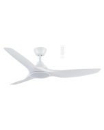 Impact DC 52" Smart WIFI Ceiling Fan with Dimmable CCT LED Light Matt White MIDC1333W