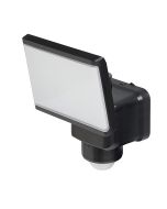 Patrol LED Outdoor Flood Light Sensor 20w Tricolour Matt Black - MLXP34520MS