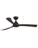 Norfolk DC 48" Smart WIFI Ceiling Fan Matt Black/Walnut MNDC123MW