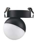 MOON 6/9W 240V TRIO RECESSED CEILING LIGHT OPAL BLACK 22806