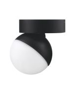 MOON 6/9W 240V TRIO SURFACE MOUNT LIGHT OPAL BLACK 22814