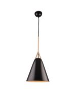 Byron 1 Light Large Pendant Black - MP2121L/BLK ( 1 ONLY )