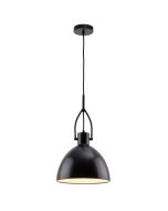 MERCATOR Terrence Metal Stirrup Pendant - Black MPLS502BLK