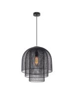 MERCATOR Picton 3-Tier Wire Mesh Pendant - Matt Black MPLS508BLK