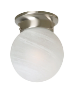 Murano DIY Shade(MA906W-SN) Satin Nickel with Alabaster Glass Mercator Lighting