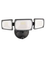 ONYX 45W 3 LIGHT LED SECURITY FLOODLIGHT - MXD6923BLK