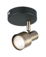 Noah 5W LED Spotlight - Brass & Black Finish-A20031AB