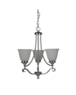 Dallas 3 Light 3 Arm Pendant Light, Chrome 1000124