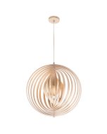 Oasis Extra Large Pendant  (MP3731XL) Plywood and B/Chrome MERCATOR LIGHTING