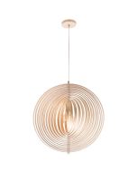 Oasis Large Pendant (MP3731L) Plywood and B/Chrome MERCATOR LIGHTING