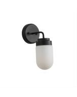 DUNBURN WALL LIGHT BLACK/OPAL OL54191BK