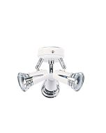 HOPPER Adjustable Spot for Ceiling Fan WHITE / CHROME - OL58148/3WH