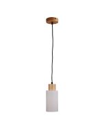 NINA SINGLE PENDANT WOOD & OPAL OL60571