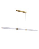 MAXWELL.150 LED PENDANT SATIN BRASS/CLEAR OL60670/150SB