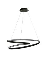 INFINITY LED SPIRAL PENDANT BLACK - OL60954/80BK