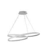 INFINITY LED SPIRAL PENDANT WHITE - OL60954/80WH