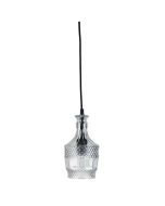 DECANT 3 Retro Vintage Cut Glass Pendant - OL63503CL