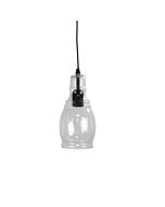 AUBURN.1 Clear Glass Single Pendant - OL63611BK