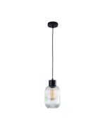 MILLER.130 SINGLE PENDANT CLEAR/BLACK - OL63705/13CL