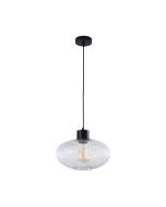 MILLER.300 SINGLE PENDANT CLEAR/BLACK - OL63705/30CL