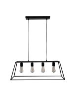 WAINSCOTT.4 4 LIGHT PENDANT BLACK OL63744BK