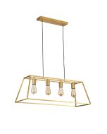 WAINSCOTT.4 4 LIGHT PENDANT SATIN BRASS OL63744SB