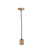 PLUG SINGLE TIMBER PENDANT OL64718NAT