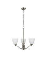 ROCHESTER 3 LIGHT PENDANT ANT BRASS / FROST OL65321/3AB