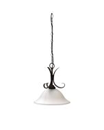 GASTON 1LT Bronze Traditional Frost pendant - OL65751BZ