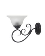 GASTON II 1LT WALL LIGHT BLACK -OL65901BK