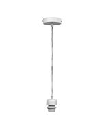 PARTI CORD SUSPENSION WHITE w/CLEAR FLEX E27 - OL69253WC